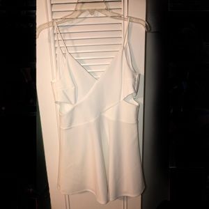 White Dress With Cutouts